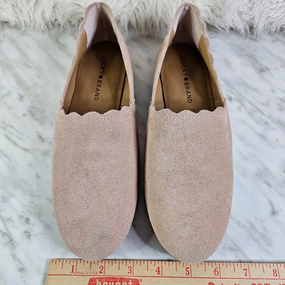 Lucky Brand Women's Pink Suede Loafers Size 8.5 - Picture 2 of 7